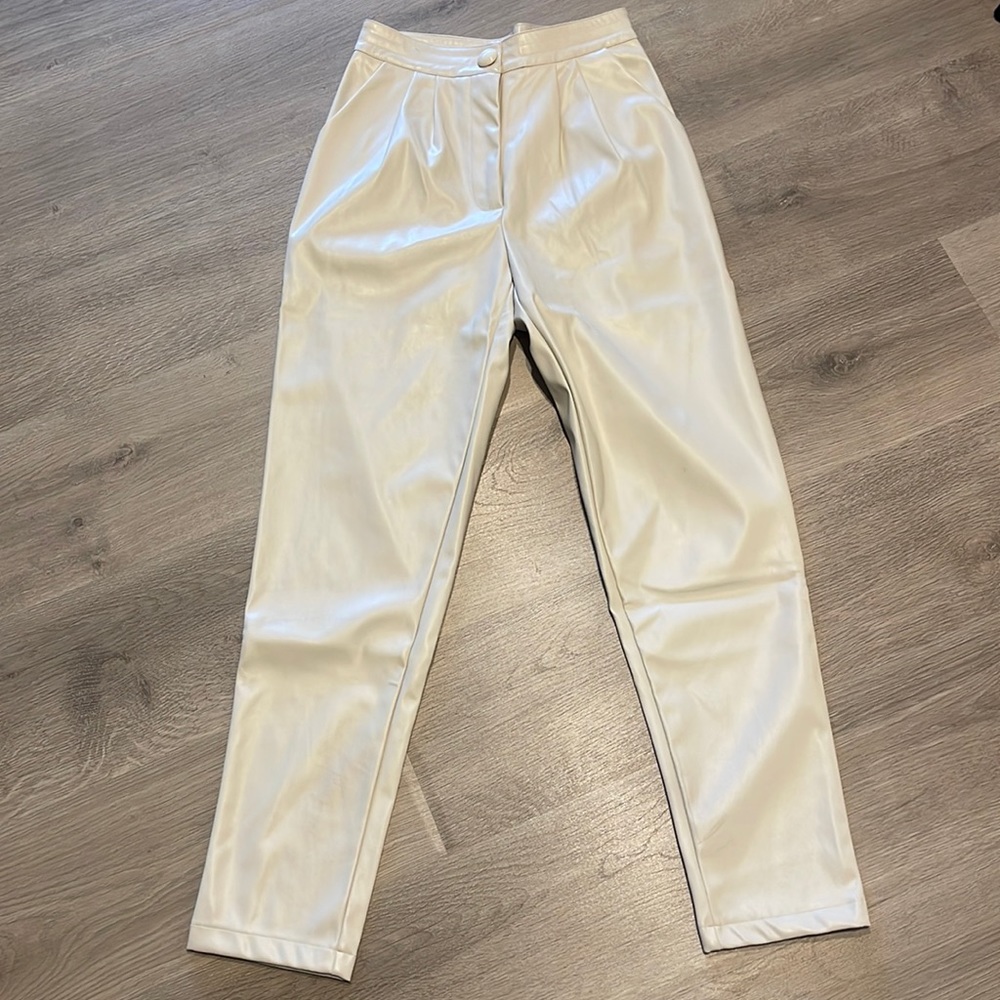 Princess Polly faux leather trousers